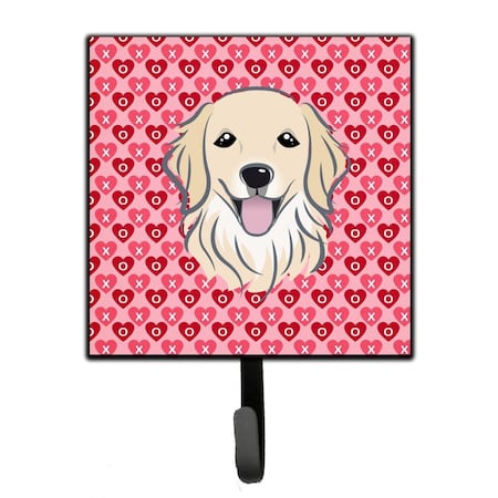 Carolines Treasures Golden Retriever Hearts Leash or Key Holder BB5275SH4